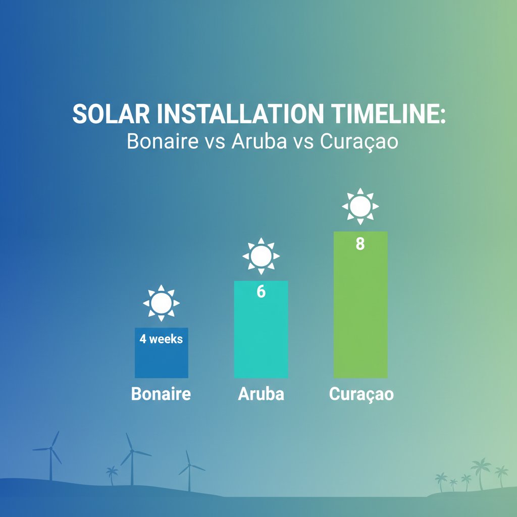 Solar Installation Timeline: Bonaire vs Aruba vs Curaçao